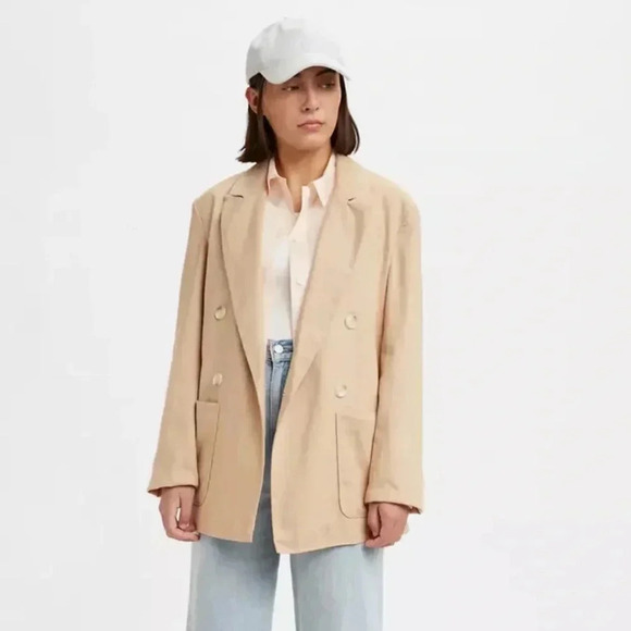 Levi's Jackets & Blazers - Levi’s oversized linen Alexa  blazer